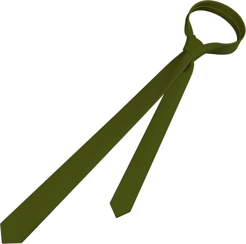 Branduce Men's Skinny Ties Solid Color Formal Neckties 1.58" (4CM) Slim Ties For Men - Image 4